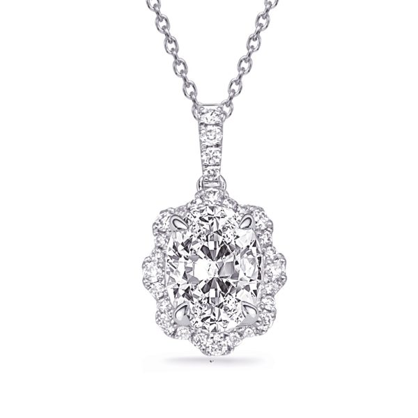 White Gold Diamond Pendant