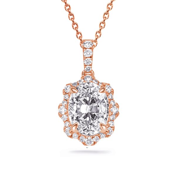 Rose Gold Diamond Pendant