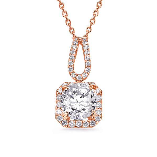 Rose Gold Diamond Pendant