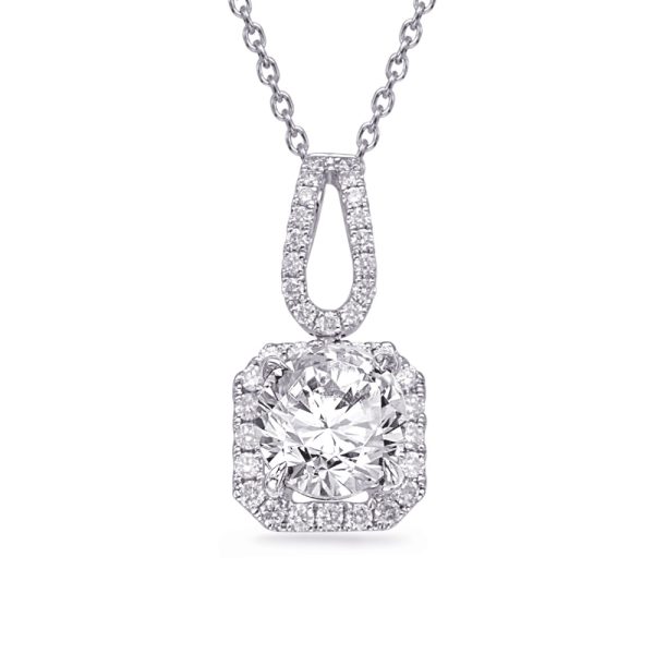 White Gold Diamond Pendant