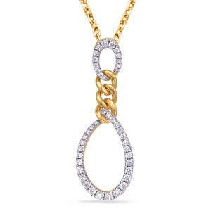 Yellow Gold Diamond Pendant