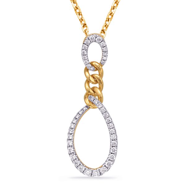 Yellow Gold Diamond Pendant