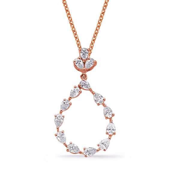 Rose  Gold Diamond Pendant