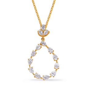 Yellow Gold Diamond Pendant