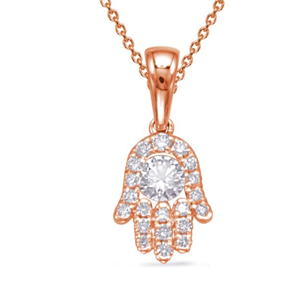 Rose  Gold Diamond Pendant