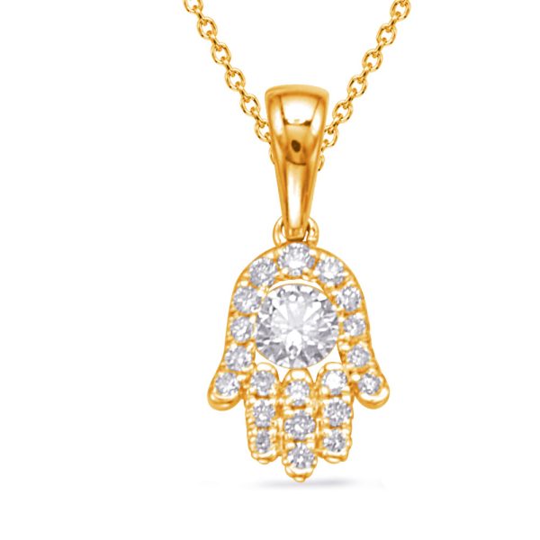 Yellow Gold Diamond Pendant