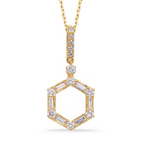 Yellow Gold Diamond Pendant