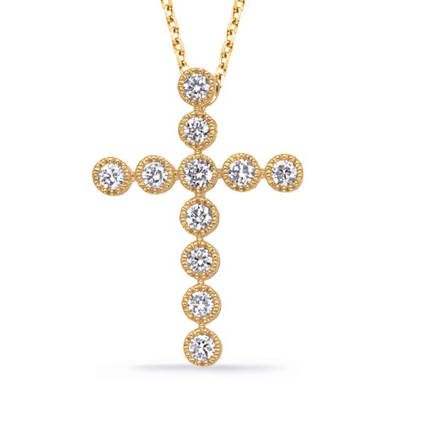 Yellow Gold Diamond Pendant